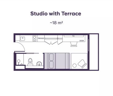 Studio with Terrace - Photo 6