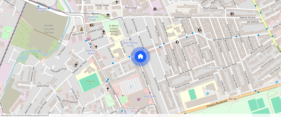 ** Noel Street, Forest Fields, Nottingham, NG7 6AU