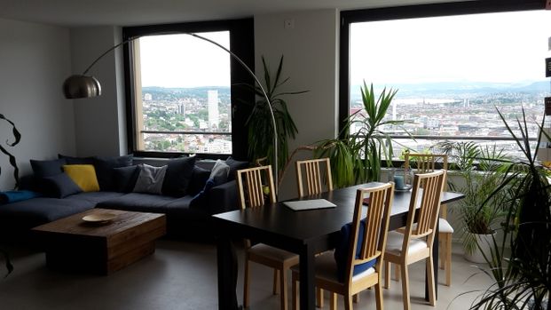 Terassenwohnung | mit Aussicht über ganz Zürich - Foto 1