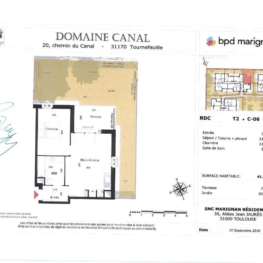 Appartement à louer 2 pièces 41.89m² - Photo 2