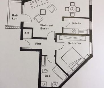Großzügige 2-Zimmer-Wohnung in Elbnähe! - Photo 1