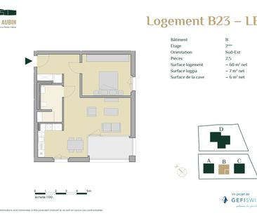Appartement Sénior(s) - 2,5 pièces avec loggia - Neuf ! - Photo 2