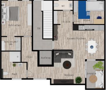 Neubau von 6 barrierearmen Komfort-Mietwohnungen in zentraler Lage ... - Foto 1