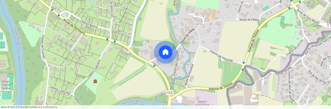 Route de 6, Villette