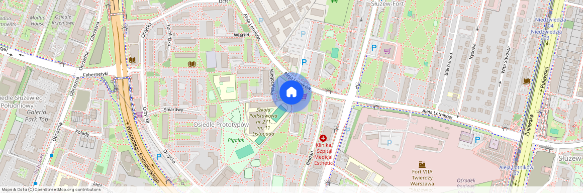 ul. Zygmunta Modzelewskiego, Służew, Mokotów, Warszawa, mazowieckie