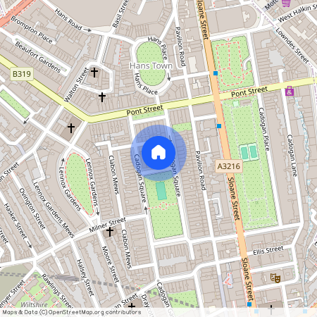 Cadogan Square, Knightsbridge, London, SW1X