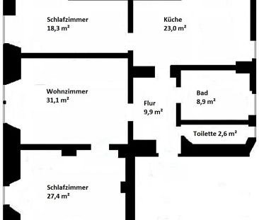 3-Raum-Wohnung mit EBK in direkter Zentrumslage Torgau - Photo 5