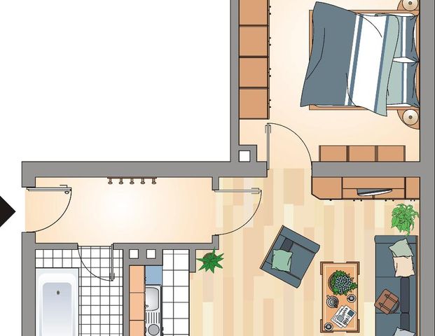 Demnächst frei! 2-Zimmer-Wohnung in Recklinghausen Süd - Foto 1