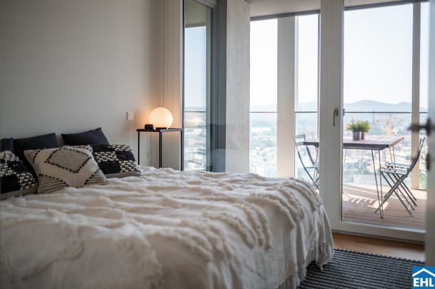 Familientraum im Tower – 4-Zi. mit Loggia & Rooftop Spa – U1 Kagran - Photo 1