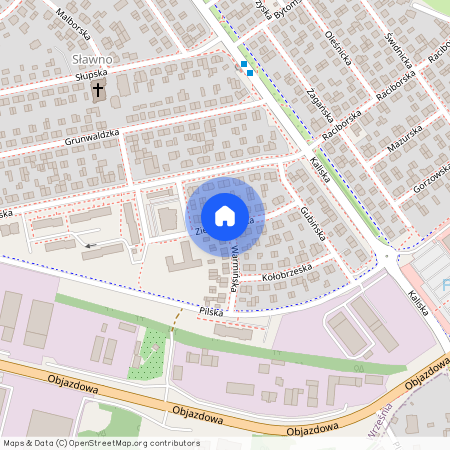 ul. Zielonogórska, Września, Września, wrzesiński, wielkopolskie