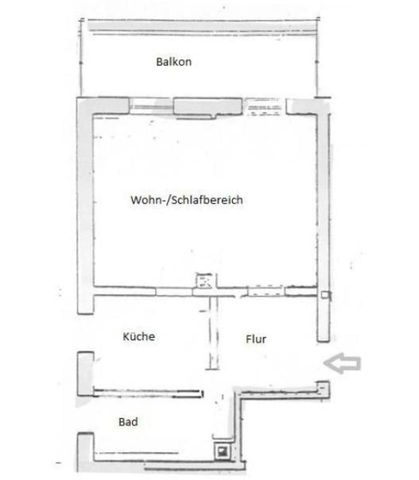 Geniale 1-Raum-Whg mit riesigem Balkon - Photo 3