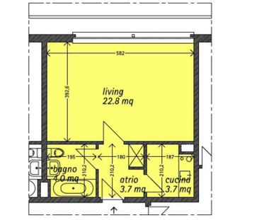 1 Zimmer, 35 m² - Foto 6