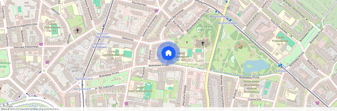 ul. kard. Mieczysława Ledóchowskiego, Ołbin, Śródmieście, Wrocław, dolnośląskie