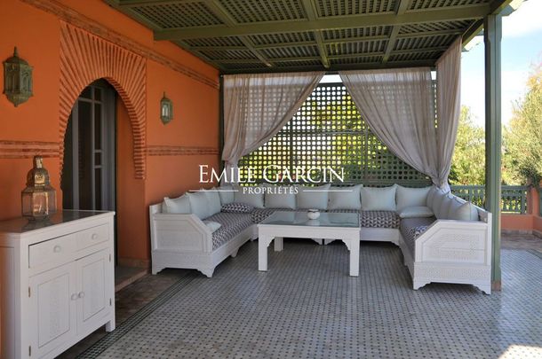 Maison au coeur d'un jardin luxuriant dans la Palmeraie de Marrakech - Photo 1