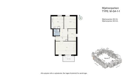 Odingårdene – Nyrenoveret 3 værelses lejlighed i et kvarter under forandring - Photo 4