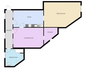ab 1.7.2026 - großzügige 3 Raum-Wohnung mit Bad/WC - Photo 5