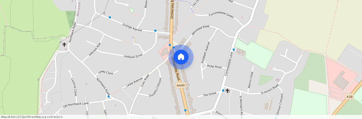 Whinfield Gardens, Ombersley Road