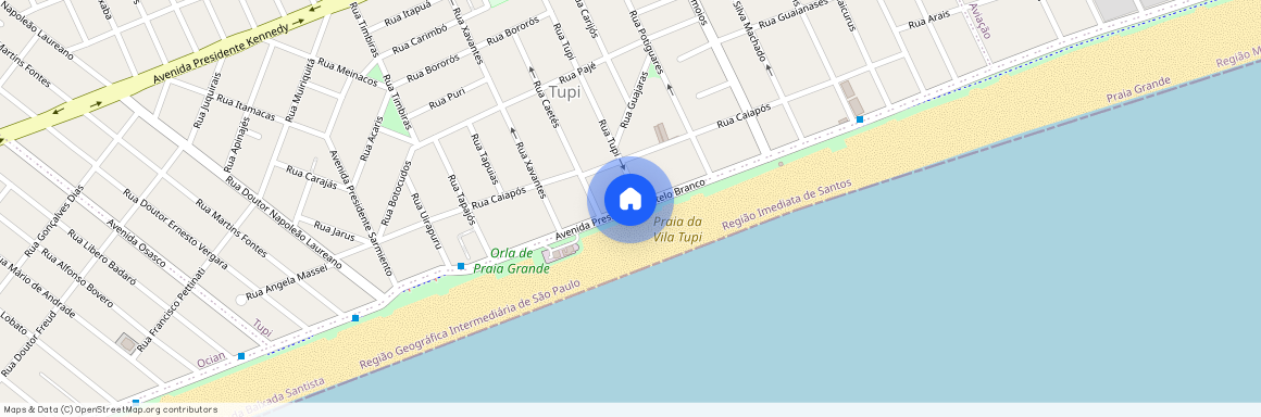 Avenida Presidente Castelo Branco, Tupi, SP, Praia Grande