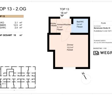 **Erstbezug nach Sanierung** - Traumhafte 1-Zimmer-Wohnung in Top-L... - Photo 4