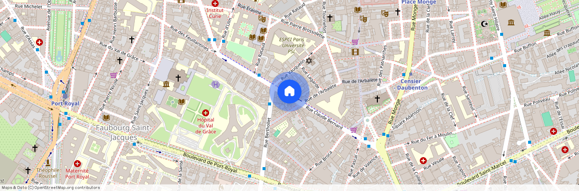 Rue des Lyonnais, entre Bd Port Royal et Rue Claude Bernard 75005 Paris (5e arrondissement)