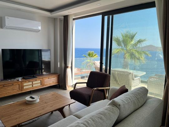 Moblerad lägenhet med havsutsikt i ett komplex i Bodrum Geris - Foto 1