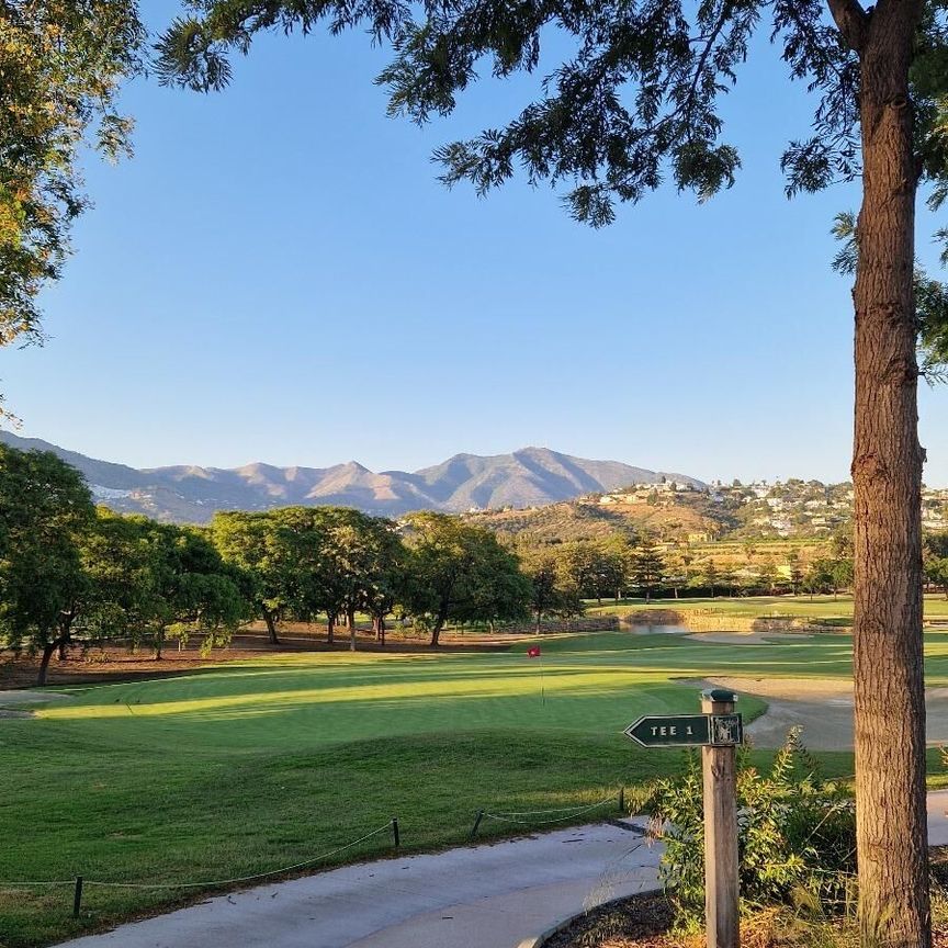 FULLY FURNISHED FRONTLINE GOLF APARTMENT WITH LARGE TERRACE BEAUTIFUL VIEWS - POOL AND A GARAGE - Foto 1