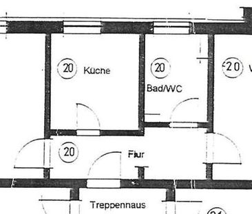 kleine 2-Raumwohnung Innenstadt - ohne Balkon - Foto 2