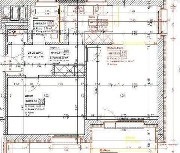 2.5 Zimmer, 61 m², 2. Stock - Foto 5
