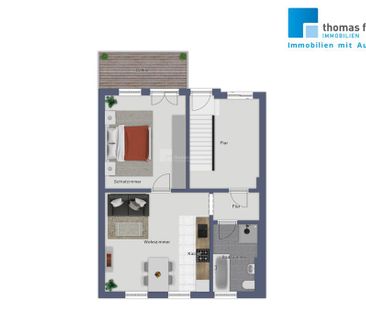 EinzelEtage - optimales Apartment mit Balkon - gen Süden am Pfaffen... - Foto 4