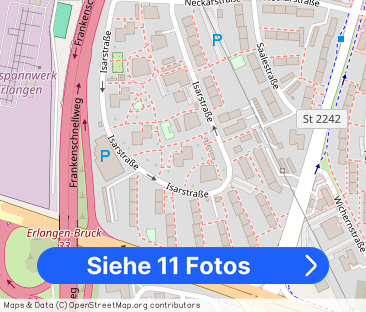 Mietwohnung in Erlangen - Gut aufgeteilte 3-Zimmer-Wohnung, verkehr... - Foto 1