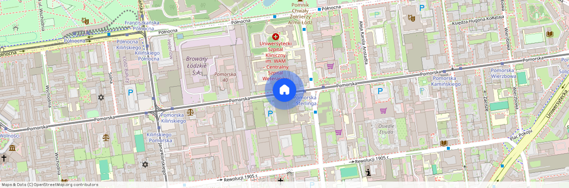 ul. Pomorska, Fabryczna, Śródmieście, Łódź, łódzkie