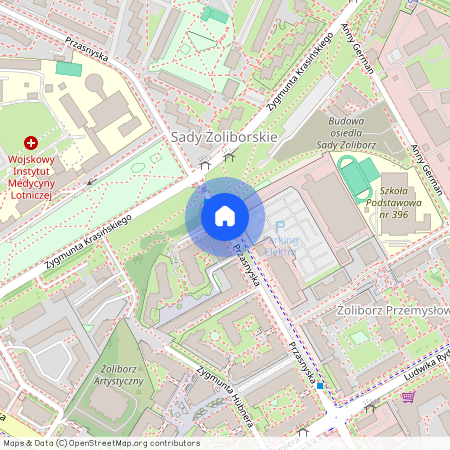 ul. Przasnyska, Sady Żoliborskie, Żoliborz, Warszawa, mazowieckie