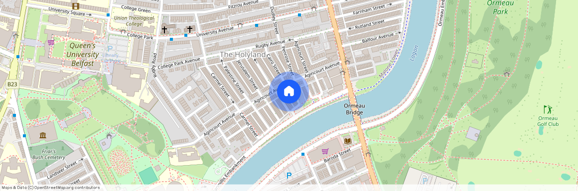 Great 5 Bedroom House, 3 Collingwood Avenue, Queens Quarter, Belfast, BT7 1QT