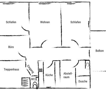 4 Zimmer, 80 m², 1. Stock - Photo 6