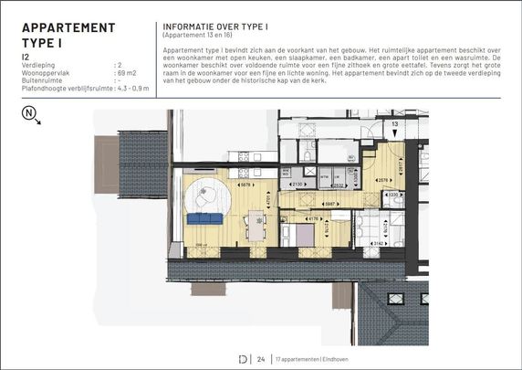 Appartement te huur: Korianderstraat 48-A 5643 AS Eindhoven - Foto 1