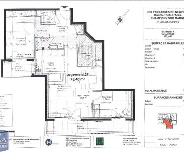 Location Appartement 3 pièces 75m² CHAMPIGNY SUR MARNE 94500 - Photo 3