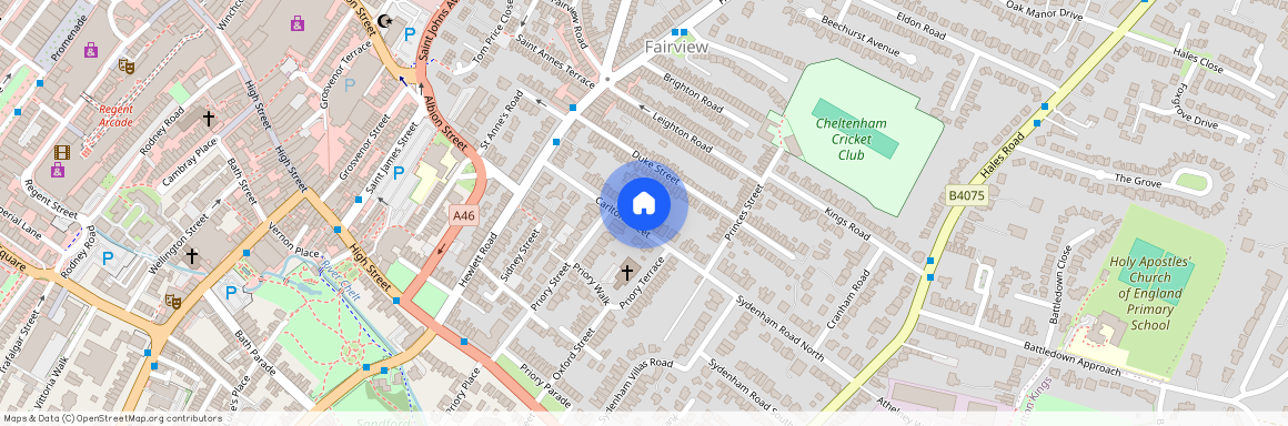 Edge of Cheltenham town centre