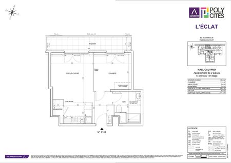 location Appartement T2 DE 44.5m² À ELANCOURT - Photo 5