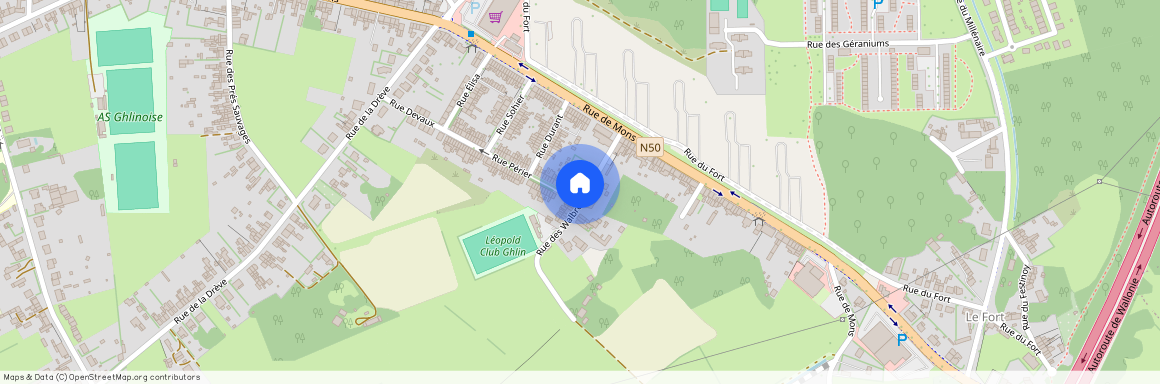Rue des Walbrées, 1B, 0-3, 7011, Mons Ghlin