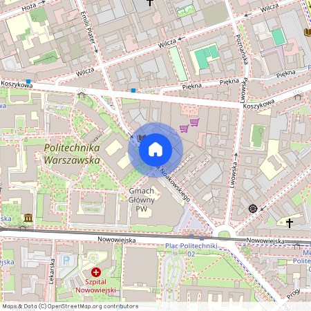 ul. Stanisława Noakowskiego, Śródmieście Południowe, Śródmieście, Warszawa, mazowieckie