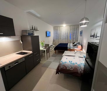 Ruhige möblierte 1-Zimmer Wohnung mit Balkon zum Hinterhof / in Mün... - Photo 4