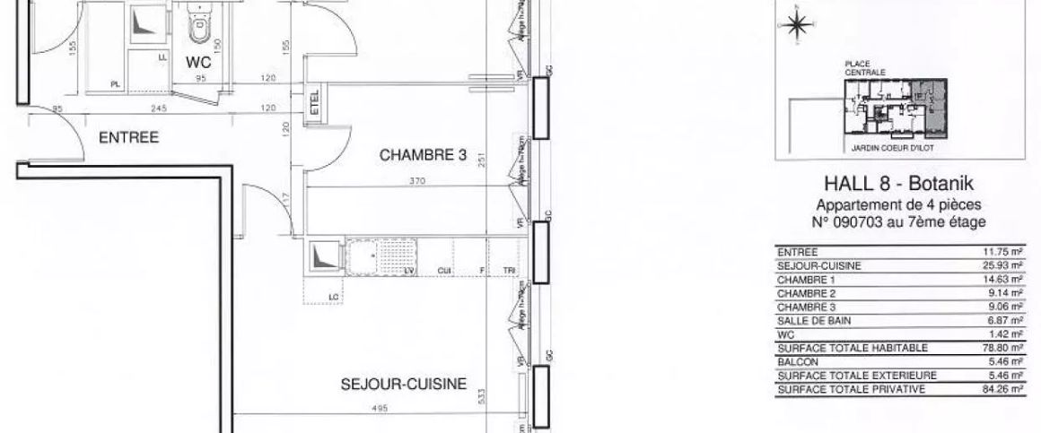 location Appartement T4 DE 78.6m² À BOBIGNY - Photo 1