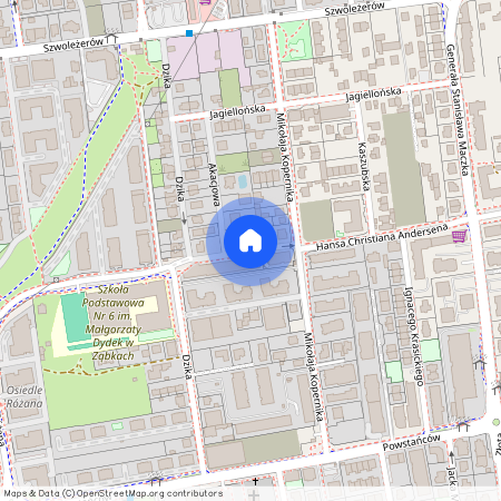 ul. Christiana Andersena, Ząbki, wołomiński, mazowieckie