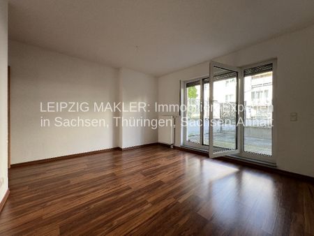 2-Raumwohnung mit schöner Aussicht in den Leipziger Auwald - Terrasse und Balkon / Badewanne / Fahrstuhl / Tiefgarage / WG geeignet - Foto 4