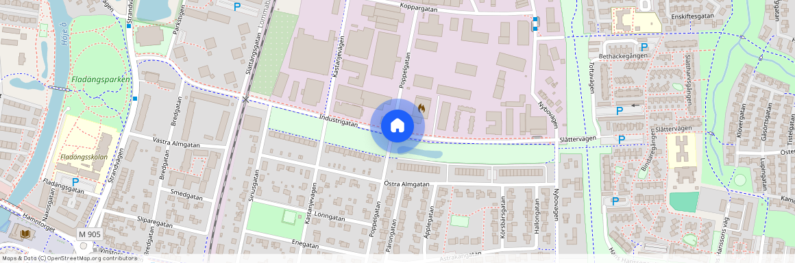 Industrigatan, Lomma