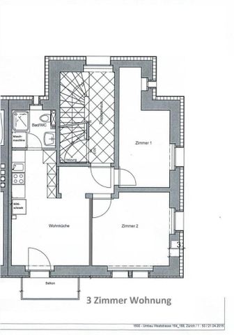 3 Zimmer, 45 m², 1. Stock - Foto 3