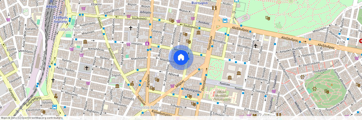 Makedonias, 4 104 33 Athens, Αγίου Μελετίου - Πλατεία Βικτωρίας - Μάρνη (Λεωφόρος Πατησίων - Λεωφόρος Αχαρνών)
