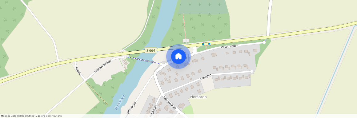 Norsbrovägen, Vålberg