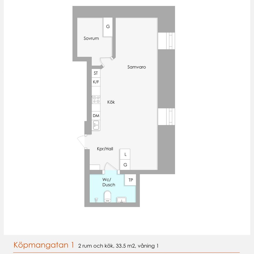 Köpmangatan 1 1302 - Foto 2