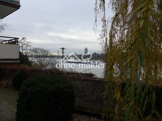 Ruhe in der Stadt: möbli 42m²-Apartment mit Küche, Bad, Flur, direkt am Rhein. gute Parkmöglichkeit - Foto 1
